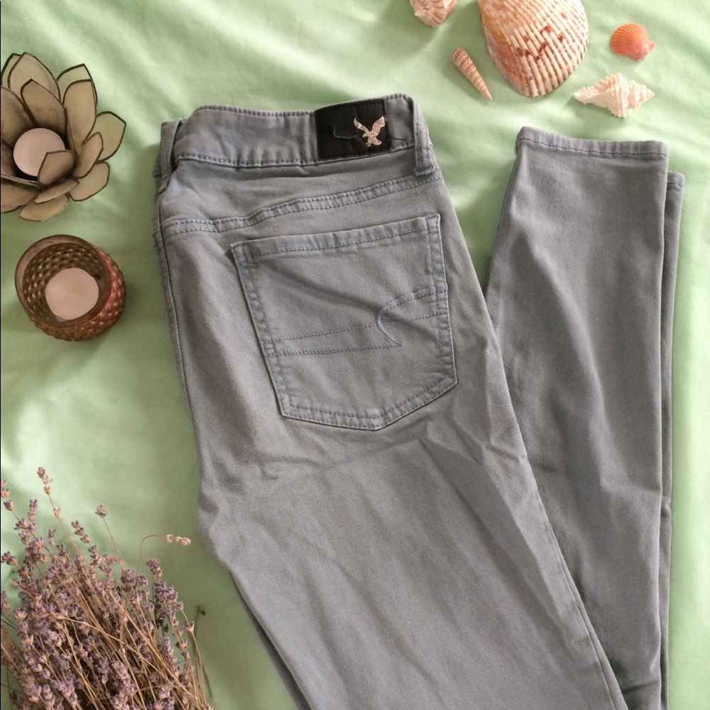 American Eagle Superstretch Jeggings Sage Green